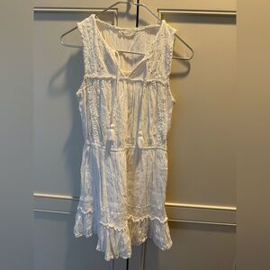 Lucky Brand White Textured Dress